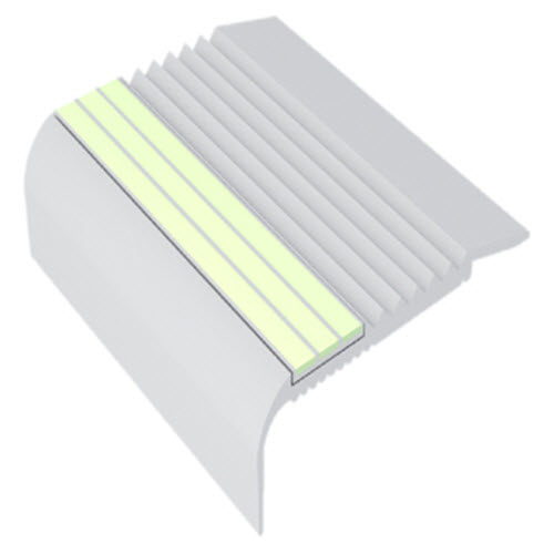 CAD Drawings Ecoglo Inc. F5101 Series Luminous Flat Stair Nosings